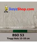 Bulu Single Ostrich Putih Tulang (BSO 53)